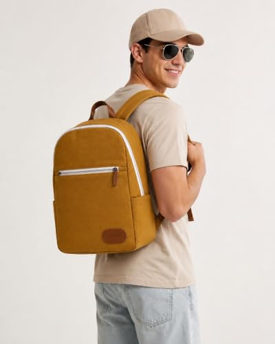 Image of Canvas Backpack | Lightweight Casual Daypack with Front Zipper Pocket | Durable Travel, & Daily Use Backpack | Unisex Travel Backpack | Laptop Backpack Compatible with upto 14 inch Laptop