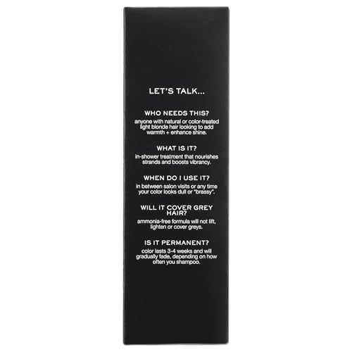 Image of Kristin Ess Hair Gloss in Honey Latte Warm Golden Blonde - 4 Wk Semi Permanent Hair Color for Women - Golden Blonde Color Depositing Conditioner & Toner for Vibrant Color + Shine - Hair Dye Glaze