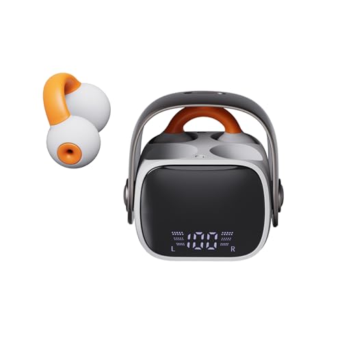 Kybelehoo Open Ear Kopfhörer Knochenschall, Bluetooth 5.3 Wireless Kopfhörer, 36 Stunden Laufzeit, 4g pro Ohr, IPX4 wasserdicht, geringes Schallleckage,...