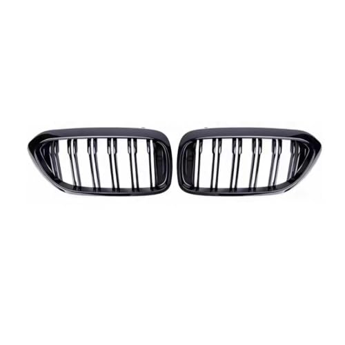Grille centrale de rein double lattes noire brillante xDrive Série 5 17-20
