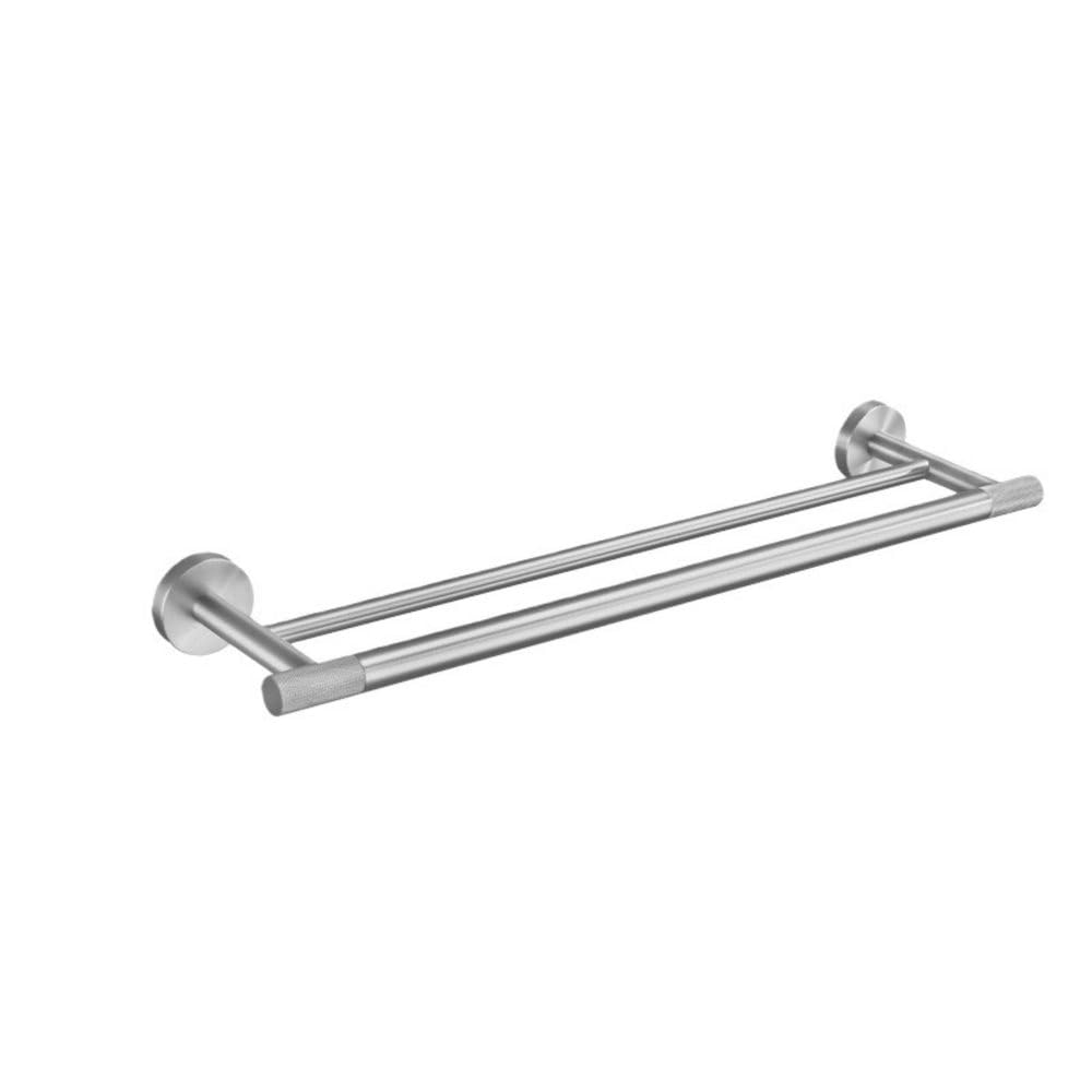 Brushed Nickel Bathroom Accessories Set Wall Mount Bath Shelf Robe Hanger Toilet Paper Holder Towel Bar Rack Stainless Steel,Double Towel Bar