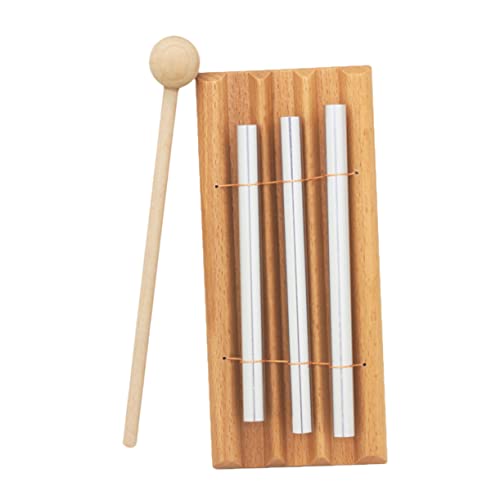 CORHAD 1個 子供の打楽器 マインドフルネス トリオ ハンドベル パズル ベルを鳴らす手 木製