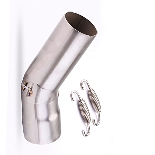 Tuyau d'échappement moto coude intermédiaire inox 51mm sans lacet pour Kawasaki ZX6R 2009-2019