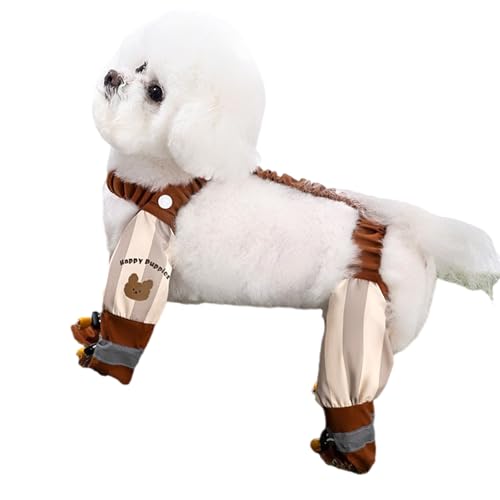 Adjustable Dog Leg Covers Comfortable Dustproof Cloth Pants with Foot Cover for Pet Outdoor Walking Camping Dog Leg Covers for O