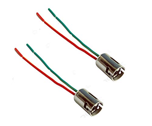 2 x B15 B15D / BA15D FASSUNG 1 FADEN LAMPENFASSUNG SOCKEL STECKER GLÜHBIRNE BOT 12V 24V Cover