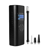 ⚽ 【Presión de Neumáticos Preestablecida y 6000 mAh Batería de Litio】 La mini bomba de aire preestablezca y controle la presión de los neumáticos, se apaga automáticamente cuando se alcanza la presión deseada. Proporciona una garantía de uso seguro y confiable. Inflador de llantas inalámbrico incorporado, batería grande recargable de litio de 6000 mAh, presión inflable máxima de 150 PSI, solo toma de 2 a 4 minutos inflar una llanta (según el tamaño de los inflables).