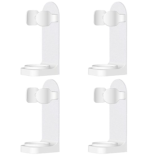 XHNFCU 4 Piezas Portacepillos de Dientes Eléctricos de Pared Ajustable Con Adhesivo Fuerte - Apto Para la Mayoría de Cepillos