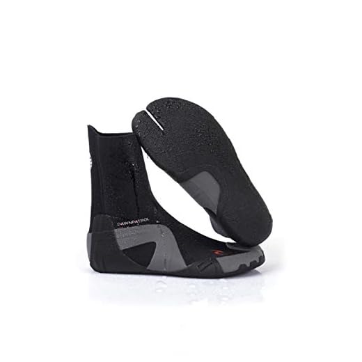Rip Curl Dawn Patrol 3MM Split Toe Neoprenanzug Stiefel Schuhe - Schwarz - Unisex - Leichtes Schiebesystem - SOS