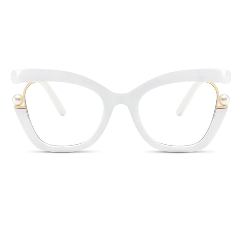 Oversized Cat Eye Reading Glasses for Women, Retro Stylish Blue Light Blocking Reader, Anti-fatigue Computer Glasses