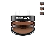 Browfi Eyebrow Stamp Kit with Smudge-Proof Powder & Stencil, Waterproof Eyebrow Stamp Set, Beginner-Friendly & Easy-to-Use Press Design, Natural Eye Makeup ，Light brown + light brown