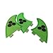 Lekezong Surfboard Thruster Fins Set,Fiberglass Honeycomb Hexagons Green,Reinforced G5 Surf Fin, 3 Fins Tri-fins for FCS Surf Boards, Surfing Longboard, Shortboard