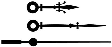 Amazon Co Jp 時計針 クラフトクロック 飾り針 黒 Sh 34bk Sjc Seiji 誠時 ホーム キッチン