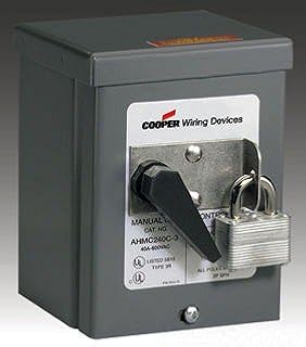 Cooper Wiring Devices AHMC360L-3 AHMC360L Mounted in NEMA 3R Enclosure