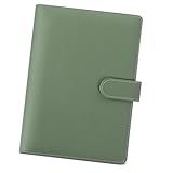 Ringbuch A5 Nachfüllbar, Ringbuch aus Kunstleder Budget A5 Binder, Binder, Kann für Arbeit, Studium, Aufzeichnung Verwendet Werden, Olivgrün (Ohne Innenpapier)