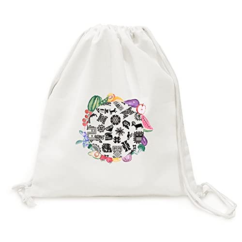 Sac en tissu pliable Égypte antique pour le marché bio et vos courses de fruits frais