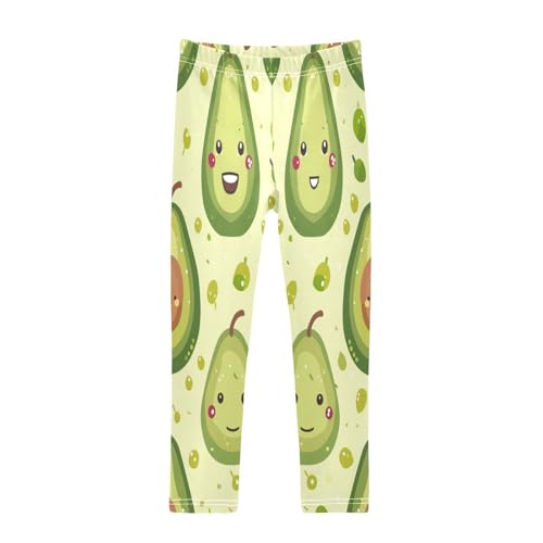 Bolaz Toddler Girls Leggings Printed Yoga Pants Leggings Cute Avocado for Kids