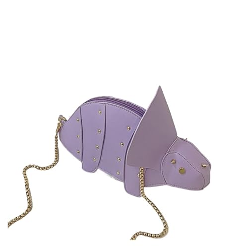 Sac à bandoulière dinosaure clouté en cuir PU pour femme et fille