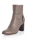 Made in Spain Alba Moda Stiefelette mit dekorativer Schnalle Taupe