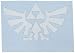 Decalgeek Legend of Zelda Triforce Car Window Vinyl Decal Sticker 6" White