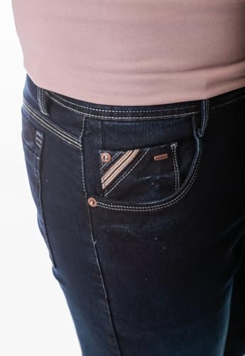 CRK Men's Skinny Fit Jeans – Dark Blue, Mid-Rise, Stretch Denim for a Sleek Look2