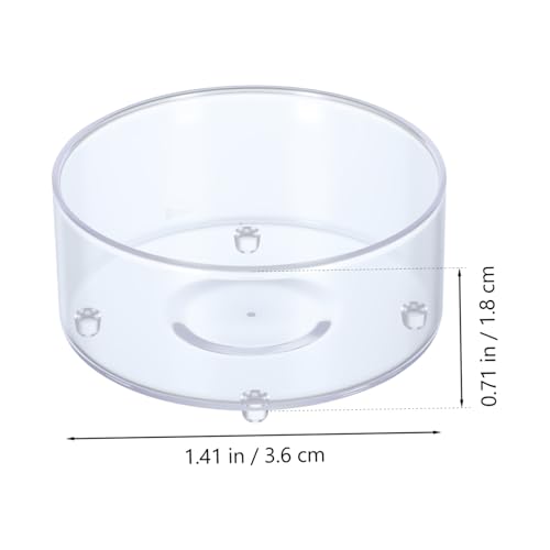 Vasos portavelas de plastico transparente KOMBIUDA base estable resistente al calor 15ml 3