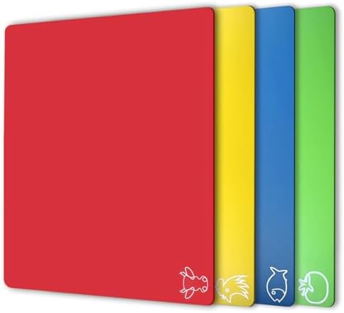 7 Pieces Flexible Cutting Boards, BPA Free Plastic Cutting Boards For