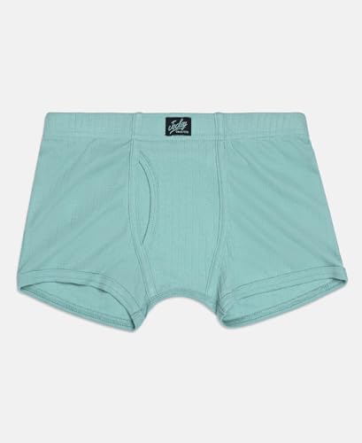 Image of Jockey 3036 Boys Super Combed Cotton Rib Fabric Solid Trunk with Front Open Fly and Ultrasoft Waistband (Pack of 3, Colors & Prints May Vary)