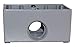 Sigma Engineered Solutions, Gray Sigma Electric 14357 1-Inch 3 Hole 2-Gang Box