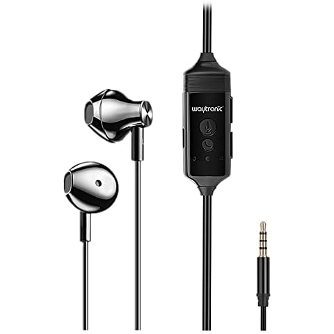Waytronic Cellphone Call Recorder Headphone for iPhone Android Phone Conversation Incoming Outgoing Calls Recording Cover