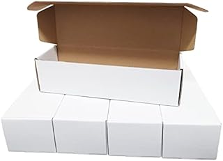 Trading Card Storage Box - Baseball Card Storage Organizer - Sports Card Storage Boxes for Baseball Card, Football Trading Cards, Game Card Holder 5 Pack - 1750 Count