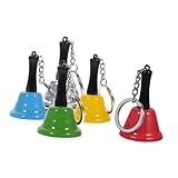 POPETPOP 5stücke Handglocken Aus Lärmende Serviceglocken Für Restaurant Hotel Hochzeiten Feste Bunte Farben Handheld Mini-klingel Für Erziehung Spielzeug