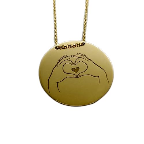Collier Amour pour couples : le bijou gravé unisexe en argent plaqué or