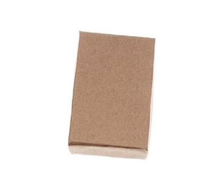 RJ Displays6 Pack Brown Kraft Cotton Filled Color Cardboard Neck, Ring, Earring, Pendant, Pocket Watch, Body Jewelry, Gift and Retail Boxes Size 3 1/4" x 2 1/8" x 1" Inch - by R J Displays
