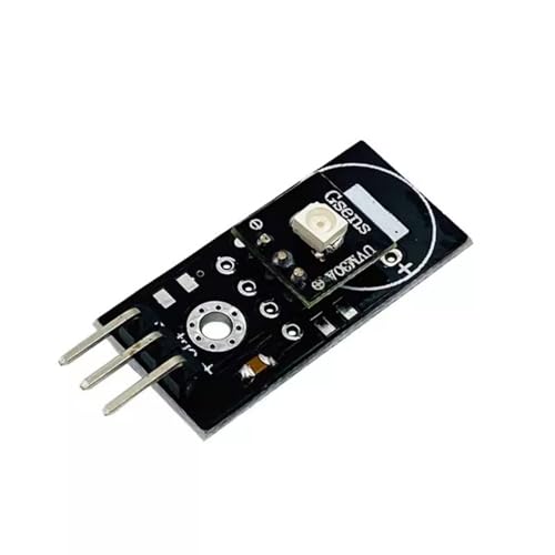 xbiez Kits de sensores de detección de rayos ultravioletas, módulo de placa electrónica, módulo de desarrollo de sensores de luz ultravioleta de 3-5 V