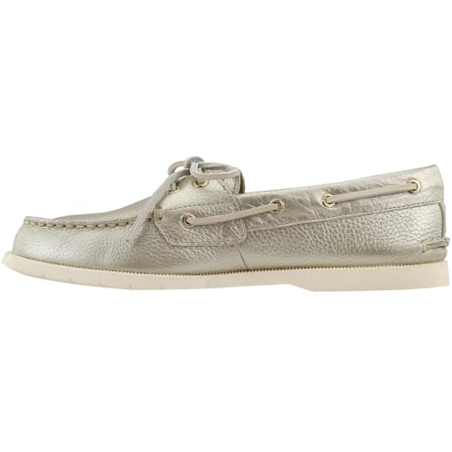 Image of Sperry Womens Conway Metallic Boat Flats Casual - Gold