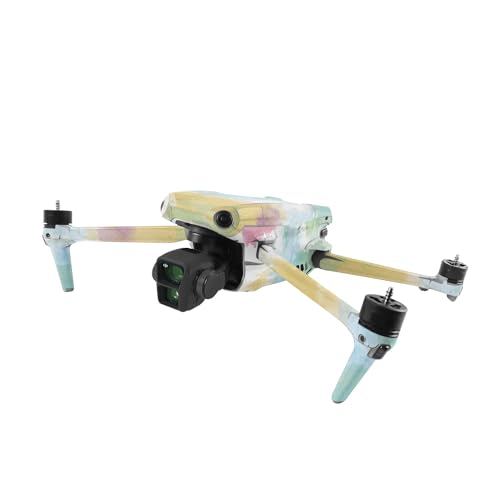 Image of MightySkins Glossy Glitter Skin Compatible with DJI Air 3 - Watercolor White | Protective, Durable High-Gloss Glitter Finish | Easy to Apply