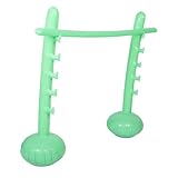 ibasenice Salto de Altura con pértiga Juego Inflable Gigante Fiesta de cumpleaños con Juegos en la Piscina Juegos de Halloween para Fiestas Infantiles de polivinilo Light Green