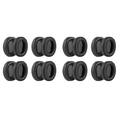 Coussinets d'oreille pour WH-XB900N lot de 16 oreillettes de rechange en cuir noir