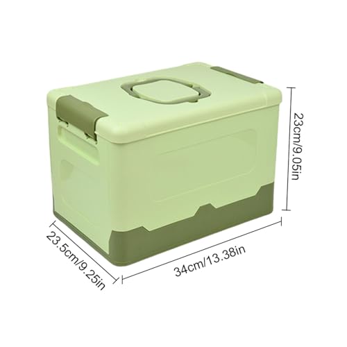 Boîte de rangement pliable empilable et portable à grande capacité