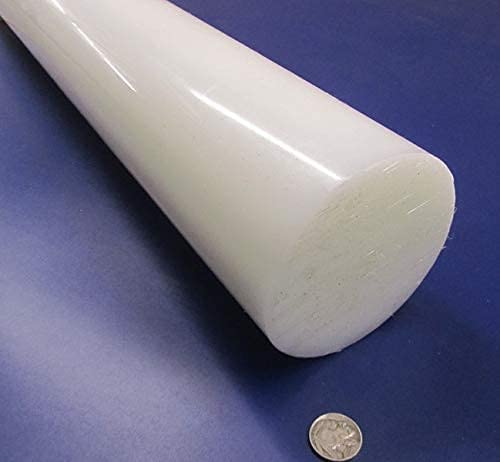 White HDPE (High Density Polyethylene) Round Bar 4.00