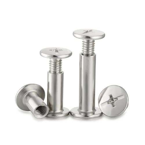 M3 M4 M5 M6 304ステンレススチールレザーバッグベルト写真スクラップブックアルバムブックポストバインディングネジシカゴスクリューネイルリベットボルト(110mm,M3(10Pcs))