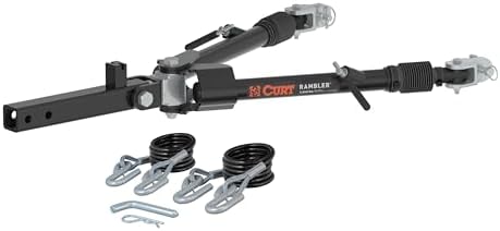 CURT 70001 Rambler Steel RV Tow Bar, 7,500 Pounds, 2-Inch Shank
