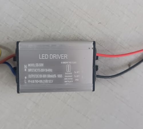 Image of 3 Quantity 50Watts 300mA LED Flood Light Driver | Input: AC 175-265V | Output: DC 120-180V | IP-65 | BIS Approved (Pack of 3)