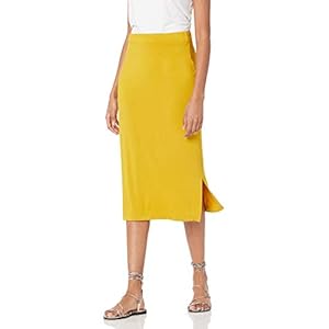 Amazon Essentials Women’s Pull-On Knit Midi Skirt (Available in Plus Size)