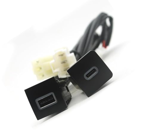 Prise USB Golf 6 double QC3.0 PD pour charger deux téléphones rapidement en voiture