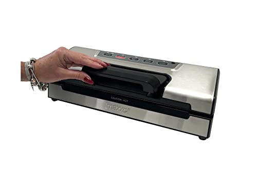 Maxxo VM Optima Professional Vacuum Machine, Foil Welding Machine for Sous Vide Vacuum Bags, Stainless Steel, 15 L/Min, 120 W, Film Width 30 cm
