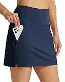 Willit Women's Golf Skorts Skirts High Waisted Quick Dry Athletic Casual Skorts with Pockets Navy Size 16