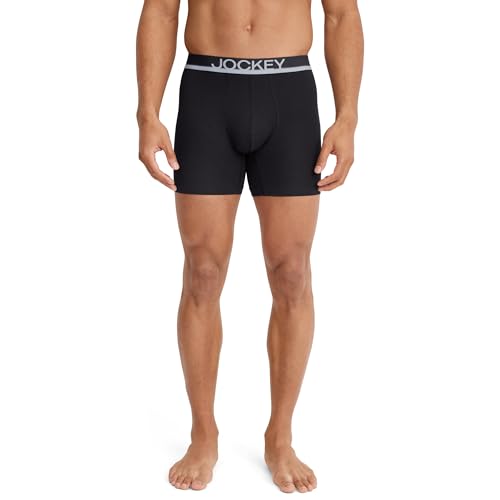 Image of Jockey Men's Underwear True Style 6 inch Boxer Brief - 3 Pack