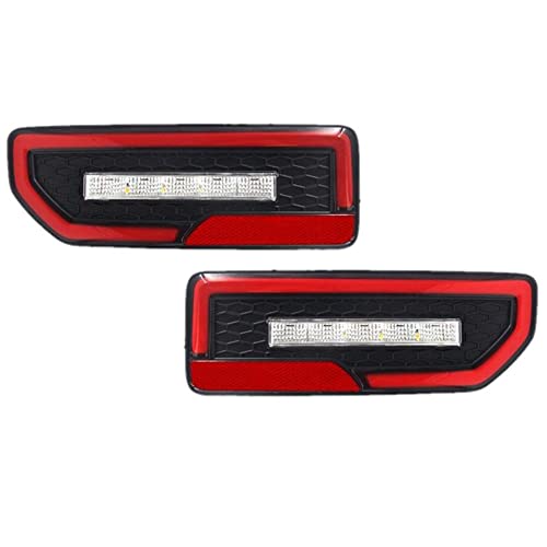 July King Car LED Brake Lights compatible for Suzuki Jimny 2019-2025, Night Driving Warning Light DRL + Brake Light + Streamer Turn Signals + White Reversing Light