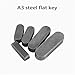 100pcs A3 Steel Parallel Keys Round Ended Drive Shaft Flat Keyway Pins, Used for Industrial Equipment M3 M4 M5(6x6x10mm)